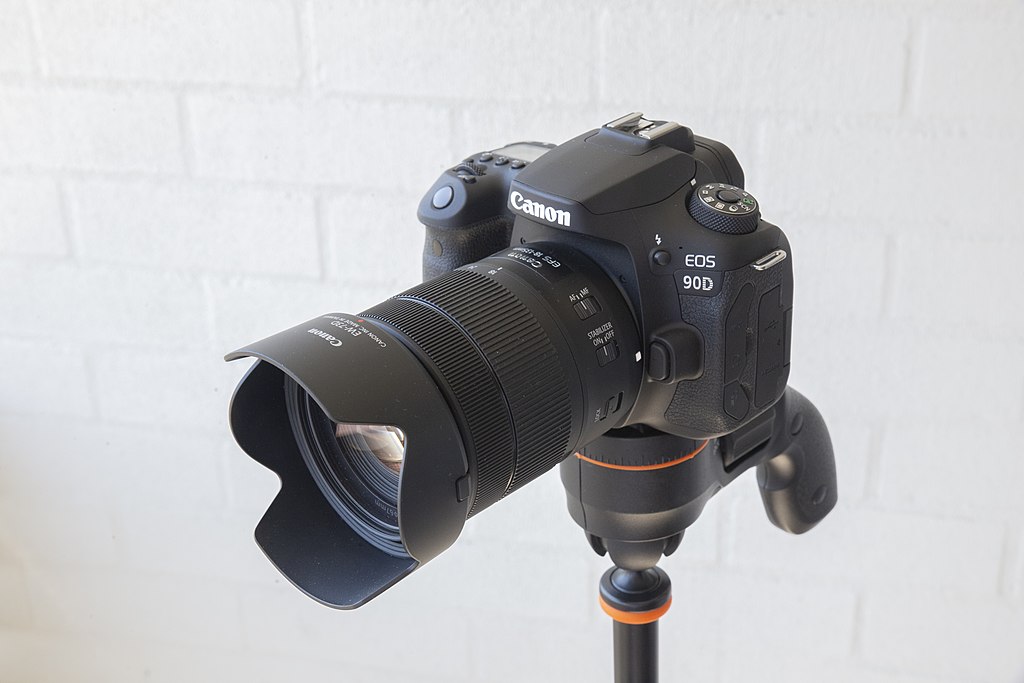 The Best Cameras for Travel Blogging & Vlogging in 2024 12 1024px Canon EOS 90D with EF S 18 135mm
