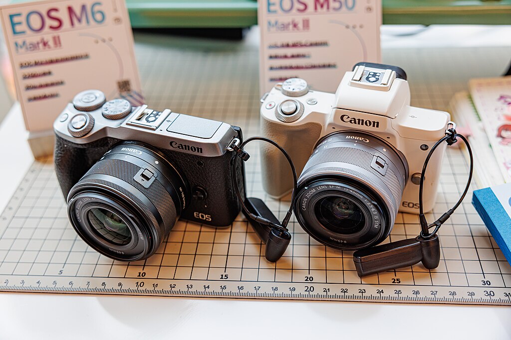 The Best Cameras for Travel Blogging & Vlogging in 2024 6 1024px Canon EOS M6 Mark II Canon EOS M50 Mark II