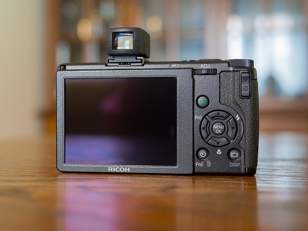 The Best Cameras for Travel Blogging & Vlogging in 2024 15 1024px Ricoh GR Digital 3 GV 2 optional viewfinder. Back view