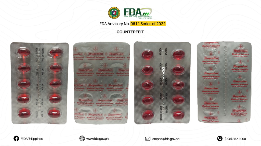Counterfeit Drugs Alert: 13 Fake Medications to Avoid According to the FDA 10 FDA Advisory No.2022 0611 10