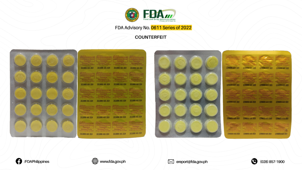 Counterfeit Drugs Alert: 13 Fake Medications to Avoid According to the FDA 14 FDA Advisory No.2022 0611 14