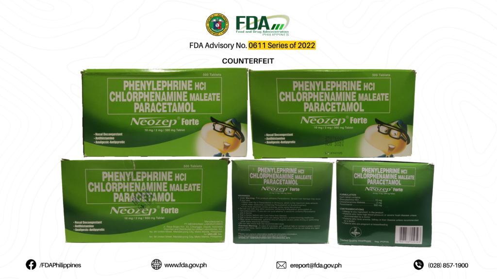 Counterfeit Drugs Alert: 13 Fake Medications to Avoid According to the FDA 16 FDA Advisory No.2022 0611 16