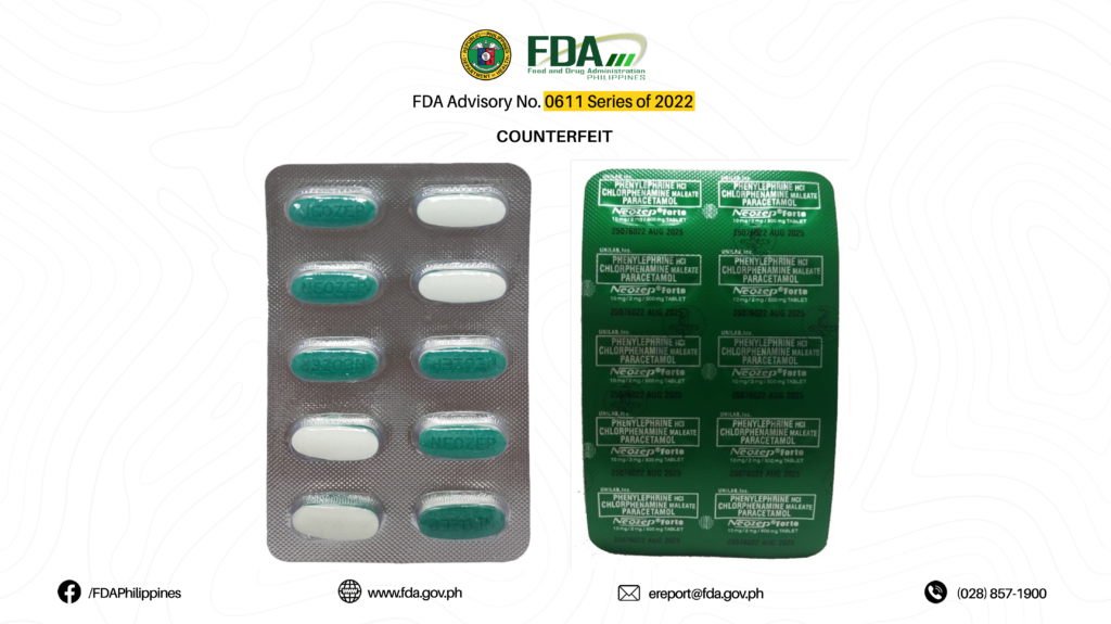 Counterfeit Drugs Alert: 13 Fake Medications to Avoid According to the FDA 18 FDA Advisory No.2022 0611 18