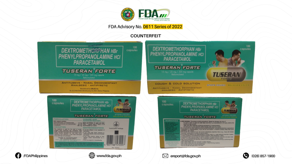 Counterfeit Drugs Alert: 13 Fake Medications to Avoid According to the FDA 20 FDA Advisory No.2022 0611 20
