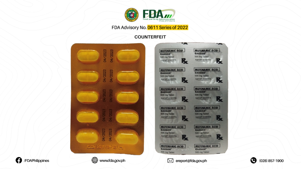 Counterfeit Drugs Alert: 13 Fake Medications to Avoid According to the FDA 28 FDA Advisory No.2022 0611 28