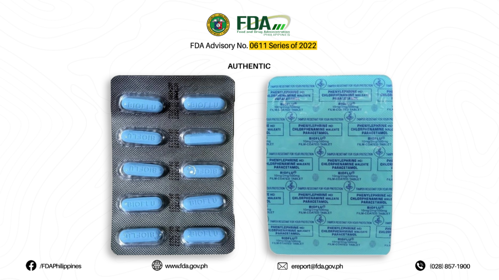 Counterfeit Drugs Alert: 13 Fake Medications to Avoid According to the FDA 3 FDA Advisory No.2022 0611 3