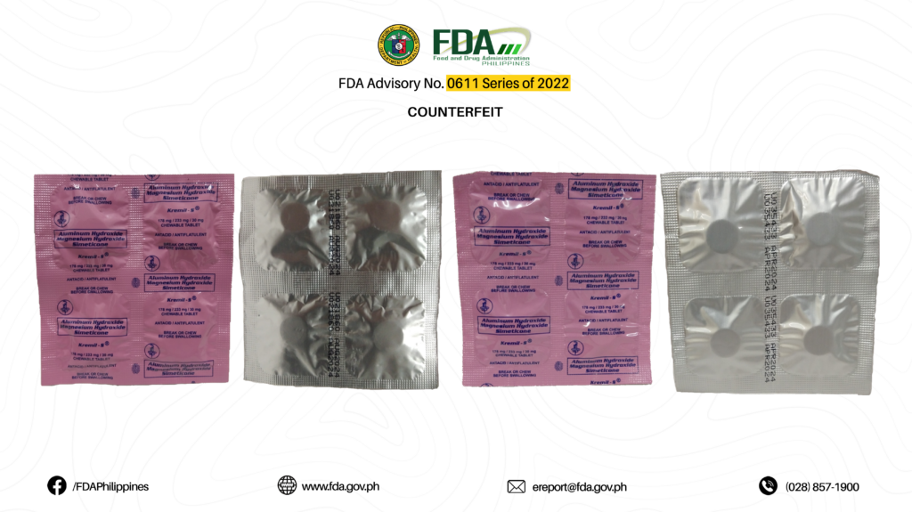 Counterfeit Drugs Alert: 13 Fake Medications to Avoid According to the FDA 36 FDA Advisory No.2022 0611 36