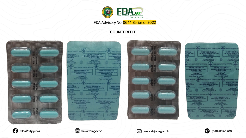 Counterfeit Drugs Alert: 13 Fake Medications to Avoid According to the FDA 4 FDA Advisory No.2022 0611 4