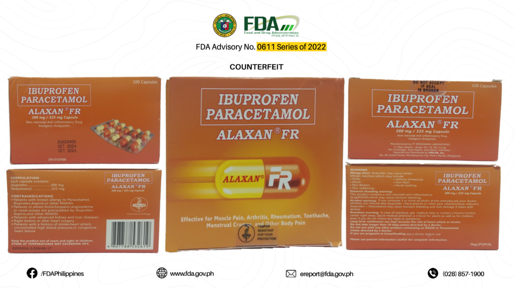 Counterfeit Drugs Alert: 13 Fake Medications to Avoid According to the FDA 6 FDA Advisory No.2022 0611 6