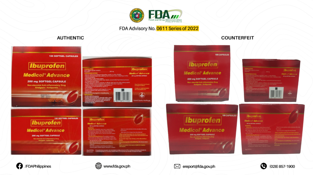 Counterfeit Drugs Alert: 13 Fake Medications to Avoid According to the FDA 8 FDA Advisory No.2022 0611 8