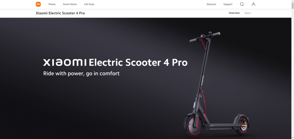 Xiaomi Electric Scooter 4 Pro Xiaomi Global