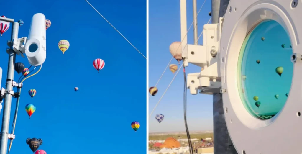 Taara’s Laser Technology: A 10x to 100x Faster Network Alternative to Starlink at a Fraction of the Cost 3 Taara provides connectivity during the Albuquerque Balloon Festival.