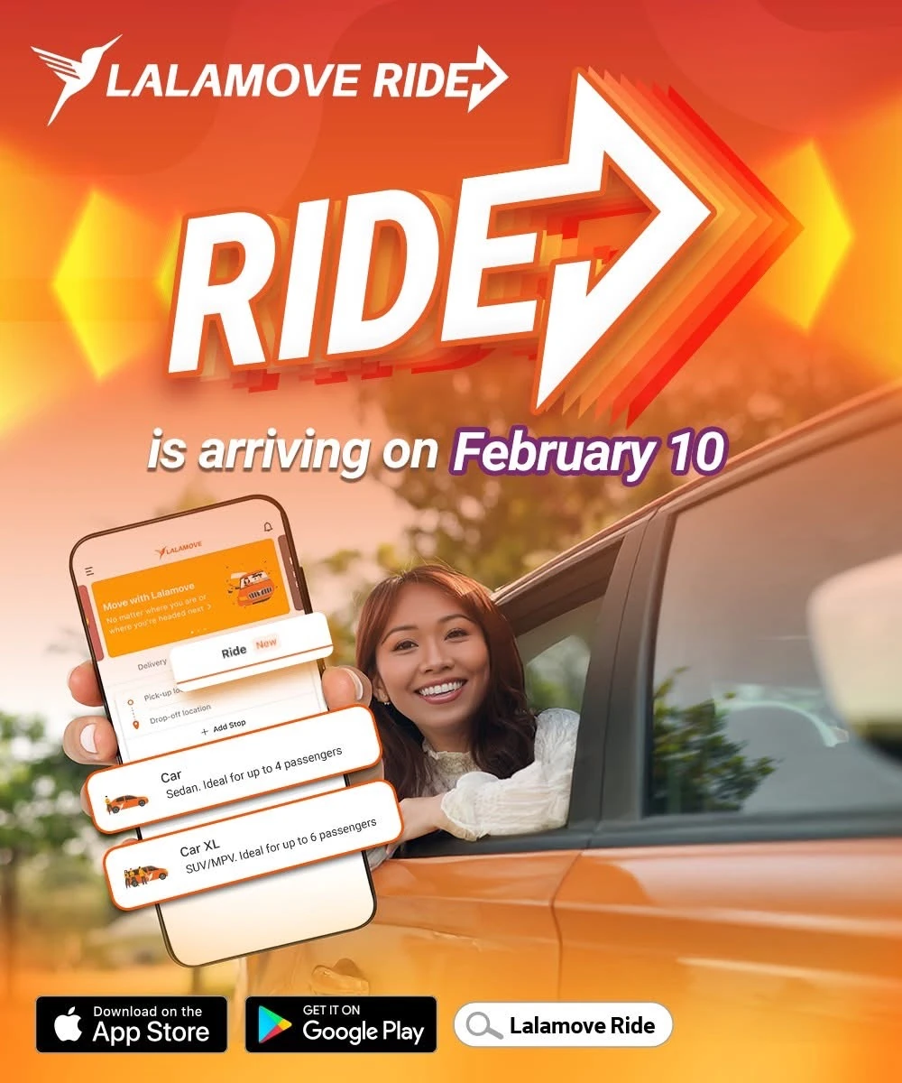 Lalamove Ride coming February 10, 2025